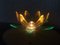 Green Acrylic Water Lily Night Light Lamp, Eastern Europe, 1970s, Image 11
