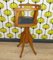 Vintage Children's Chair in Wood and Leather 3