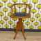 Vintage Children's Chair in Wood and Leather 1