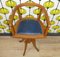 Vintage Children's Chair in Wood and Leather 4
