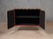 Mid-Century Multicolor Goatskin Brass and Red Glass Sideboard, 1980s 3