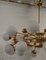 Murano Art Glass and Brass Midcentury Chandelier 8