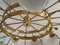 Murano Art Glass and Brass Midcentury Chandelier 6