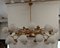 Murano Art Glass and Brass Midcentury Chandelier 3