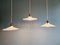 Lámpara de suspensión en blanco blanco opalino, años 30, Imagen 10