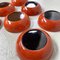 Japanese Urushi Wooden Bowls, Set of 7, Image 4