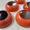 Japanese Urushi Wooden Bowls, Set of 7, Image 6