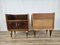 Mid-Century Bedside Tables in Walnut and Maple with Glass Tops, Italy, 1950s, Set of 2, Image 4