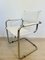 Mid-Century Cantilever Armchair Model S 34 in White Leather by Mart Stam, 1970s 9