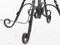 Early 20th Century French Telescopic Wrought Iron Floor Lamp, 1920s, Image 4