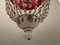 Lámpara colgante veneciana de cristal de Murano, años 60, Imagen 7