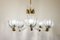 Italian Murano Suspension Chandelier attributed to Murano Barovier & Toso, 1940s 12