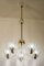 Lámpara de araña italiana de Murano atribuida a Murano Barovier & Toso, años 40, Imagen 9