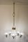 Lámpara de araña italiana de Murano atribuida a Murano Barovier & Toso, años 40, Imagen 7