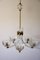 Lámpara de araña italiana de Murano atribuida a Murano Barovier & Toso, años 40, Imagen 2