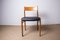 Danish Teak and Skai Chairs 418 Model by Arne Vodder for Sibust, 1960s, Set of 6 5