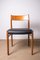 Danish Teak and Skai Chairs 418 Model by Arne Vodder for Sibust, 1960s, Set of 6 2