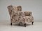 Vintage Danish Relax Chair in Floral Fabric, 1950s 4