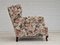 Dänischer Vintage Relax Sessel mit floralem Stoffbezug, 1950er 10