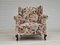 Vintage Danish Relax Chair in Floral Fabric, 1950s 12