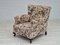 Vintage Danish Relax Chair in Floral Fabric, 1950s 1