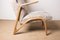 Large High Armchair in Curved Beech and Fabric Konkav Model by Paul Bode for Federholz. 9