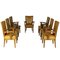 Armchairs by H. Wouda for H. Pander & Zn., 1920s, Set of 7 1
