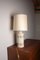 Large Danish Table Lamp in Beige Enamelled Stoneware by Bitossi for Bergboms, 1960s 10