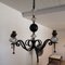 Chandelier in Iron, Brass & Crystal by Jacques Adnet, 1950s 2