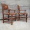 Art Deco Oak Armchairs attributed to Charles Dudouyt, 1940s, Set of 2 7