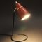 Red Lacquered Table Lamp, 1950s 2