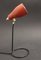 Lámpara de mesa lacada en rojo, años 50, Imagen 3