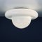 Mid-Century White Murano Glass Ceiling Lamp, Italy, 1970s 2