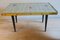 Small Mid-Century Ceramic Tiled Coffee Table with Splayed Legs, 1950s, Image 1