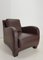 Italian Modern Brown Leather Armchair from Musa Design, 2000s 13