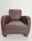 Fauteuil Moderne en Cuir Marron de Musa Design, Italie, 2000s 1