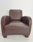 Italian Modern Brown Leather Armchair from Musa Design, 2000s 1