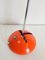 Lámpara de escritorio italiana moderna en naranja de Robert Sonneman para Luci, años 70, Imagen 4