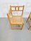 Dutch Brutalist Oak & Rattan Webbing Corner Chairs, 1960s, Set of 2, Image 4