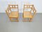 Dutch Brutalist Oak & Rattan Webbing Corner Chairs, 1960s, Set of 2, Image 6
