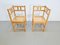 Dutch Brutalist Oak & Rattan Webbing Corner Chairs, 1960s, Set of 2 9