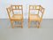 Dutch Brutalist Oak & Rattan Webbing Corner Chairs, 1960s, Set of 2, Image 9