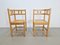 Dutch Brutalist Oak & Rattan Webbing Corner Chairs, 1960s, Set of 2 8