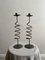 Handcrafted Spiral Metal Candleholders in Iron, France, 1950s, Set of 2, Image 1