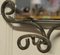 Mid-Century Wrought Iron Mirrored Hat and Coat RacK 3