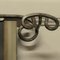 Mid-Century Wrought Iron Mirrored Hat and Coat RacK 4