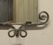 Mid-Century Wrought Iron Mirrored Hat and Coat RacK 2
