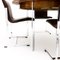Mesa de comedor circular y sillas de cuero atribuidas a Richard Young para Merrow Associates, años 60. Juego de 5, Imagen 4