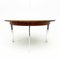 Mesa de comedor circular y sillas de cuero atribuidas a Richard Young para Merrow Associates, años 60. Juego de 5, Imagen 6