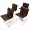 Mesa de comedor circular y sillas de cuero atribuidas a Richard Young para Merrow Associates, años 60. Juego de 5, Imagen 10
